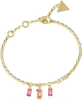 Guess Decent Gold Plated Crystal Hashtag Bracelet JUBB04251JWYGFC - Longueur : 21 cm (21 cm)