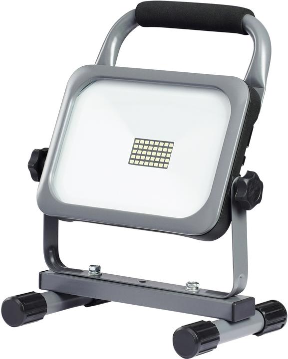 Actual product image Steffen WORKLIGHT LED rechargeable spotlight 30W with carrying handle and stand, grey (3300 lm)