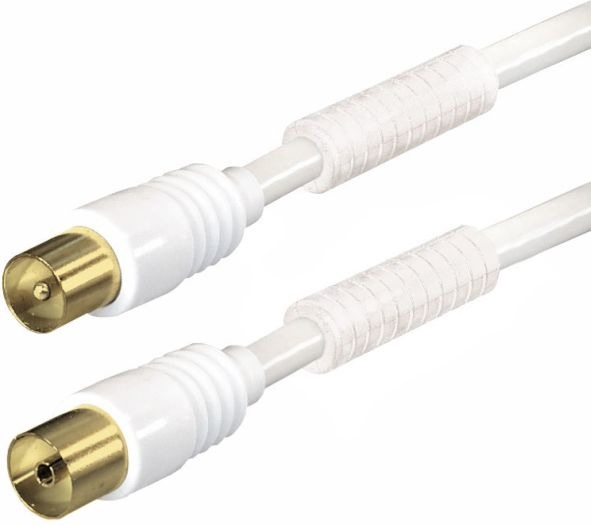 Produktbild Hapena FAASG/2m 12721-SBVerpack. Koax Anschlusskabel ws. - Kabel - Antenne/TV (100 dB, Antennenkabel)