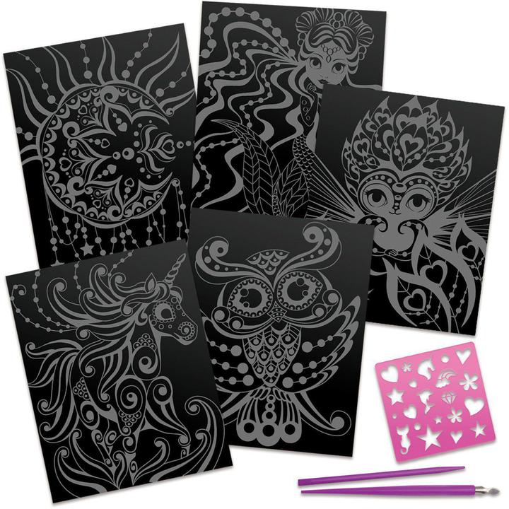 Actual product image Giochi Preziosi Scratch Pictures Nebulous Stars - Scratch Art