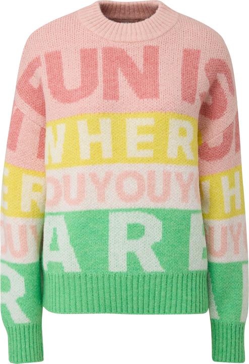 Actual product image s.Oliver Strickpullover Jacquard-Pullover aus Strick (M)