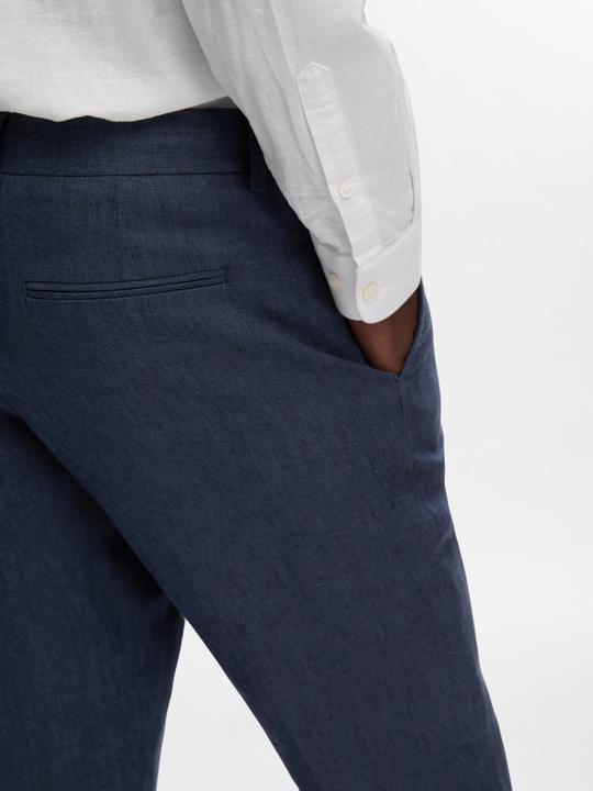 Immagine prodotto Selected Homme Pantaloni da abito in lino dalla vestibilità regolare (46)