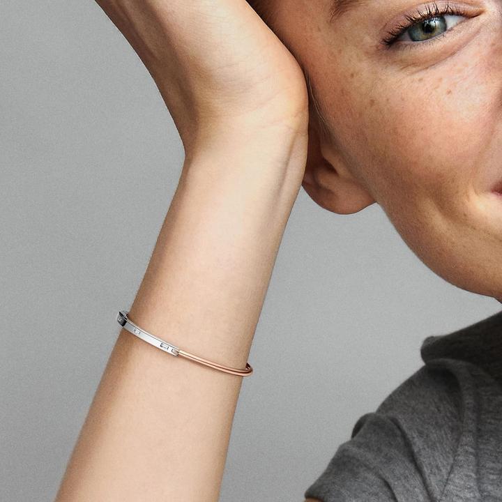 Immagine prodotto Pandora Bracelet (19 cm, Argento, Oro rosa)