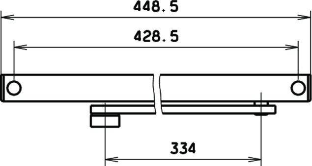 Produktbild Geze Gleitschiene T-Stop zu TS 3000 V / 5000 (Zimmertür, Eingangstür, Holztür, Balkontür, Indoor)