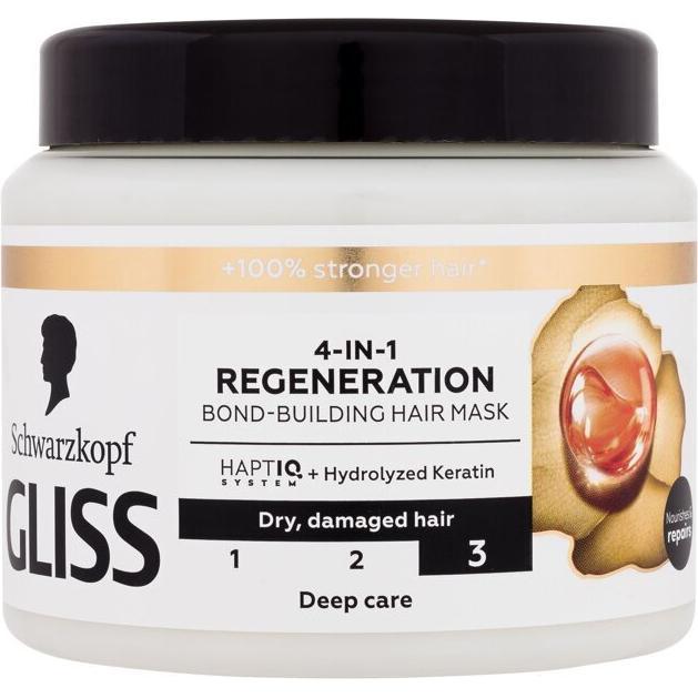 Thumbnail - Schwarzkopf, Haarmaske, Gliss Trt Aqua Revive Strengthening Hair Mask 4In1 Regenaration 400Ml (400 ml)