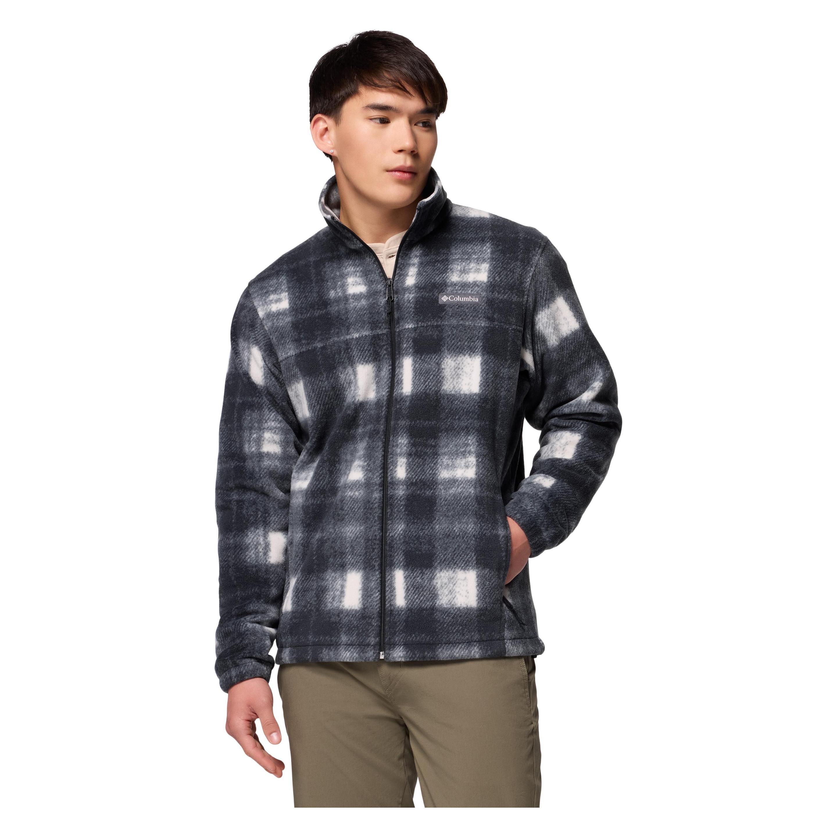 Columbia, Mannen, Outdoor Jassen, Steens Mountain™ Printed Jacket (Xl), Wit, Xl