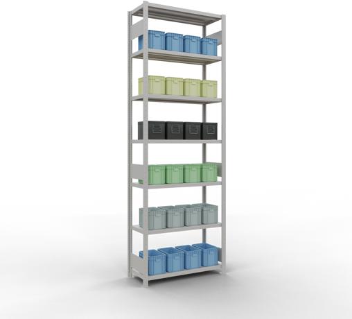 Actual product image Schulte Lagertechnik MULTIplus330 basic racking system with length ledgers