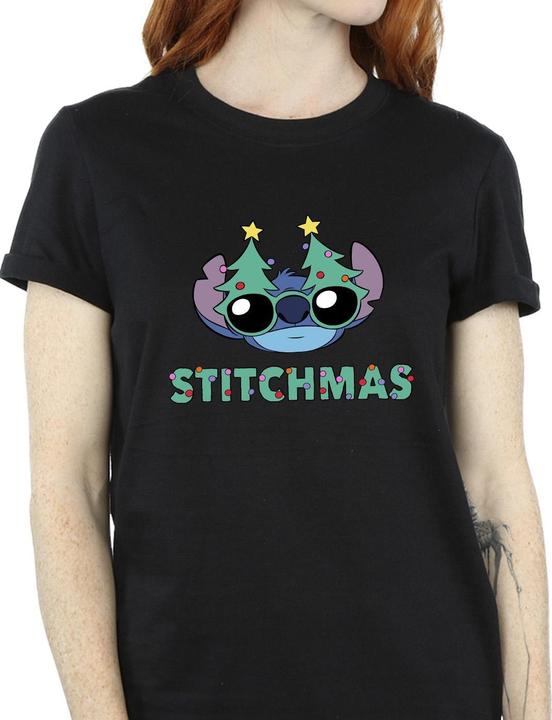 Produktbild Disney Lilo & Stitch Stitchmas Glasses TShirt (M)