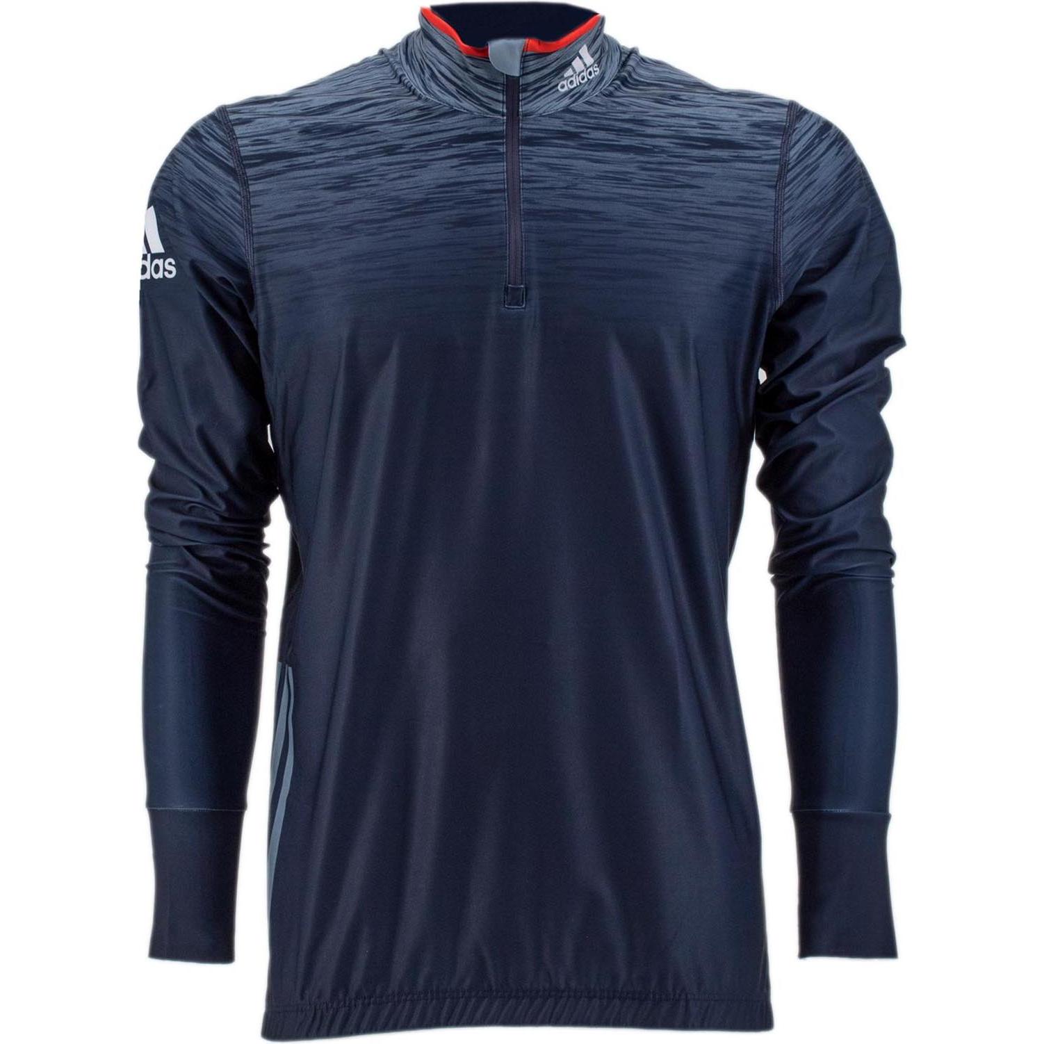 adidas, Herren, Sportshirt, Xc Race Top Biathlon Running Shirt langarm Trainingsshirt (M), Blau, M