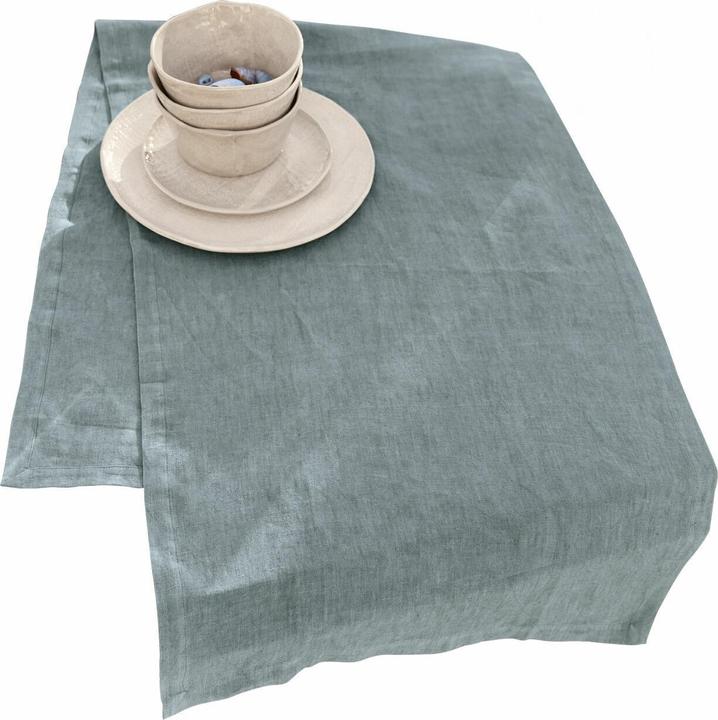 Actual product image Loberon Table runner Bursinel blue (150 x 50 cm)