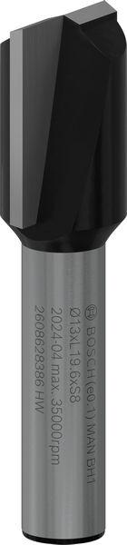 Produktbild Bosch Professional Zubehör Nutfräser, 8 mm, D1 13 mm, L 19,6 mm, G 51 mm. Für Handfräsen
