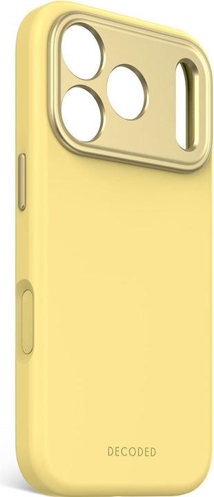 Actual product image Decoded Silicone Backcover Apple iPhone 17 Pro Yuma Yellow (Apple iPhone 17 Pro)
