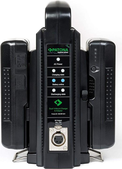Actual product image Patona V-Mount Dual (Camera battery charger)