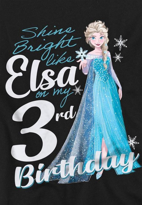 Immagine prodotto Disney Frozen Bright Like Elsa Maglietta Terzo Compleanno Bambini (116)