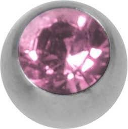 Produktbild Bijouteria 1.2mm Piercing-Kugel (Kristall, Edelstahl)