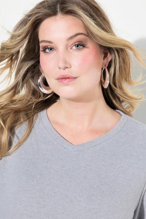 Immagine prodotto Miamoda Pullover, A-Linie, Spitzeneinsatz, Langarm (46, 48)