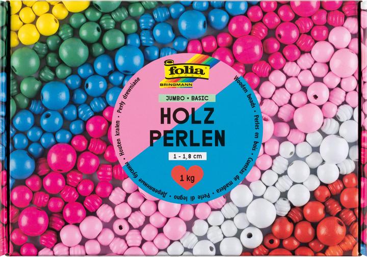 Produktbild Folia Holzperlen basic 1000g