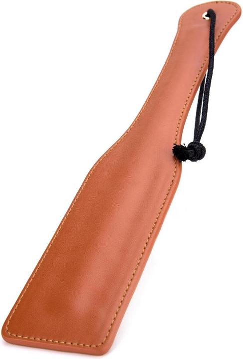 Actual product image Dreamtoys blaze elite paddle cognac vegan leather