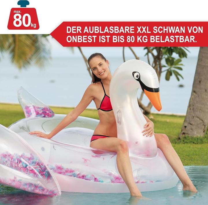 Actual product image Onbest Schwimmtier Schwan