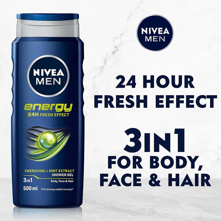 Productafbeelding NIVEA Men Energy Shower Gel 500ml 12x500ML (500 ml)