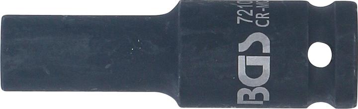Produktbild BGS Kraft-Steckschlüssel-Einsatz Sechskant, tief Antrieb Innenvierkant 12,5 mm (1/2") SW 10 mm (10 mm)