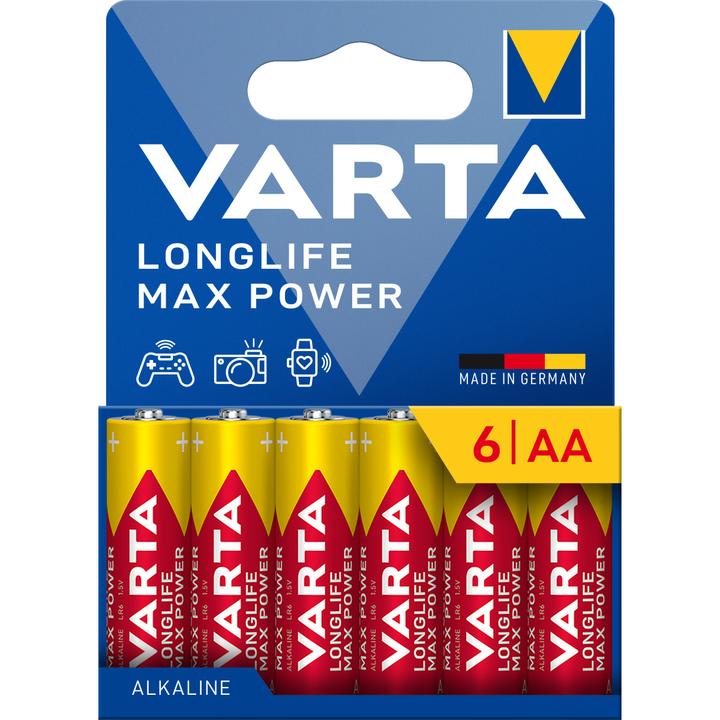 Produktbild Varta Longlife Max Power AA Pack 6 (6 Stk., AA, 2980 mAh)