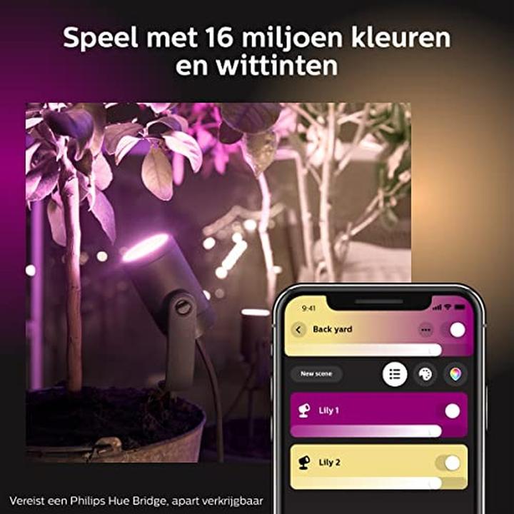 Actual product image Philips Hue Lily Basic Set (DE Plug) (640 lm, IP65)