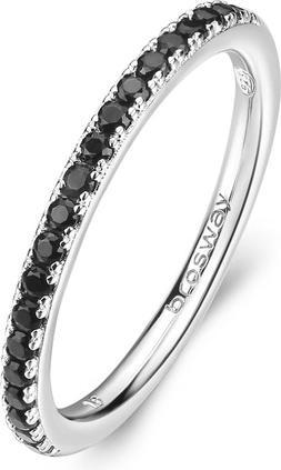 Immagine prodotto Brosway Anello Fancy Mystery Black FMB69 in argento scintillante - Circuito: 54 mm (54, 925 Argento)
