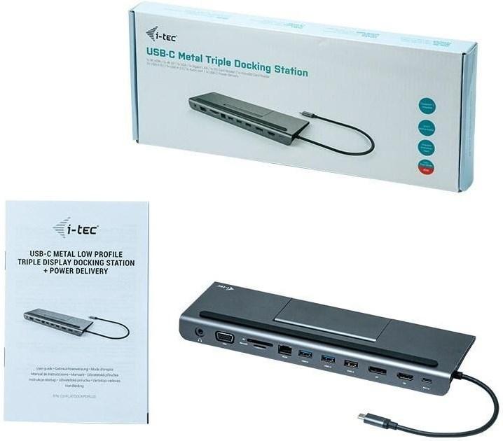 Immagine prodotto i-tec USB-C 4K Triple Dock 85W (USB-C, 1 porte)