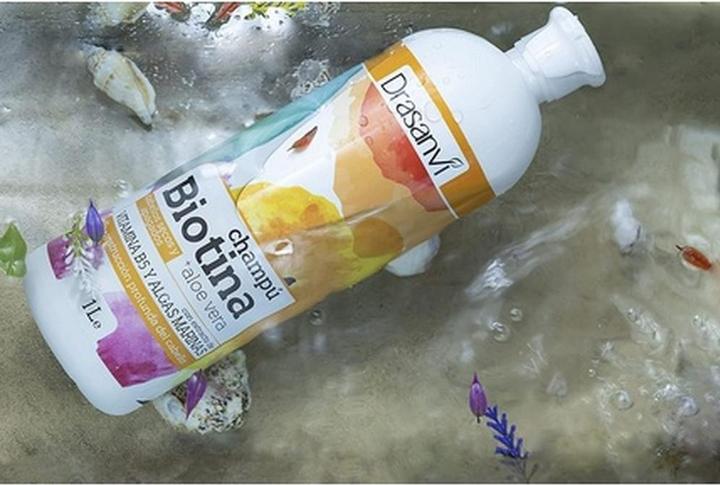 Immagine prodotto Drasanvi Shampoo alla Biotina e Aloe Vera per capelli secchi e spenti (1000 ml)