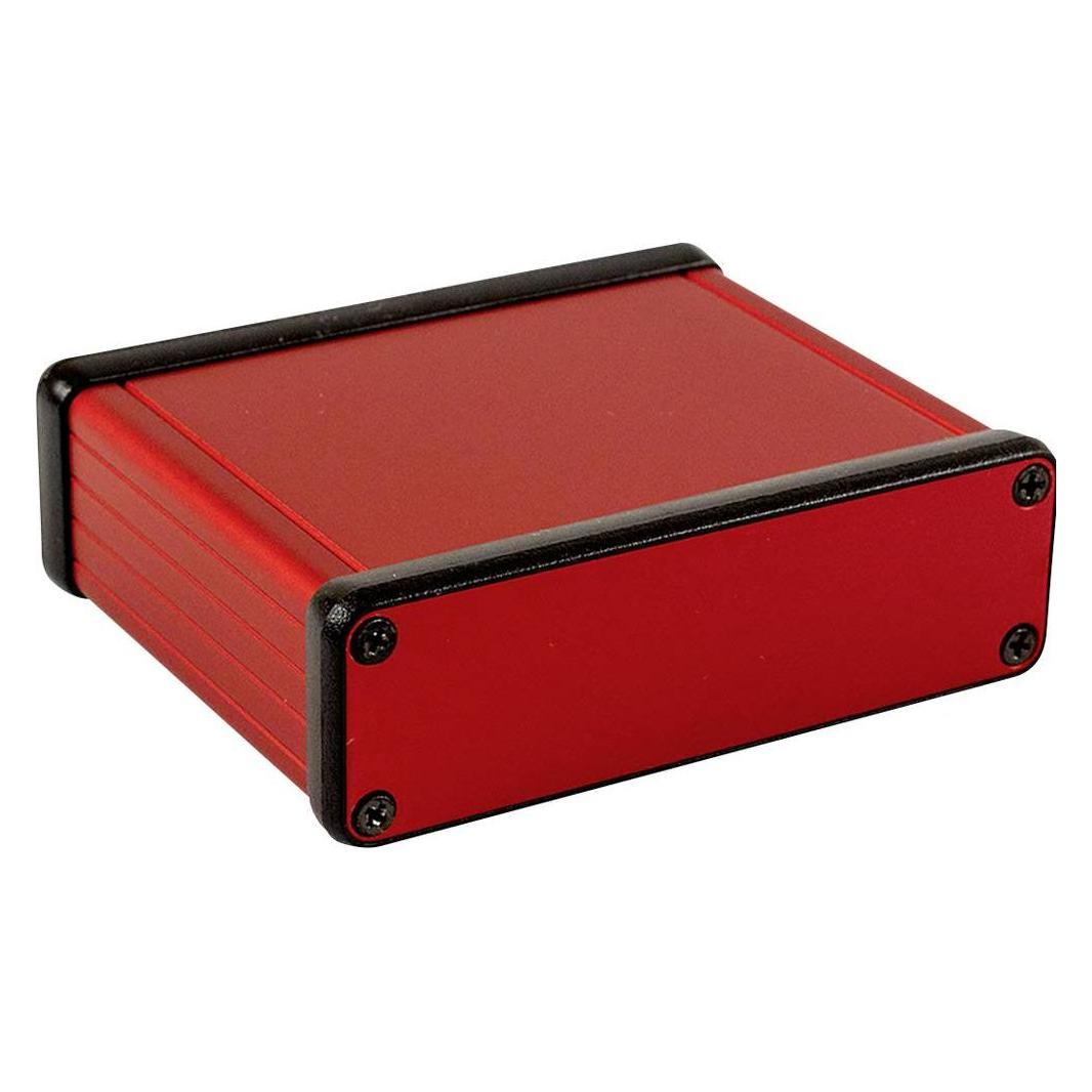 Hammond 1455L801RD Contenitore Universale 80 X 103 X 31 Alluminio Estr. (Case), Accessori Di Elettronica + Alloggiamento, Rosso