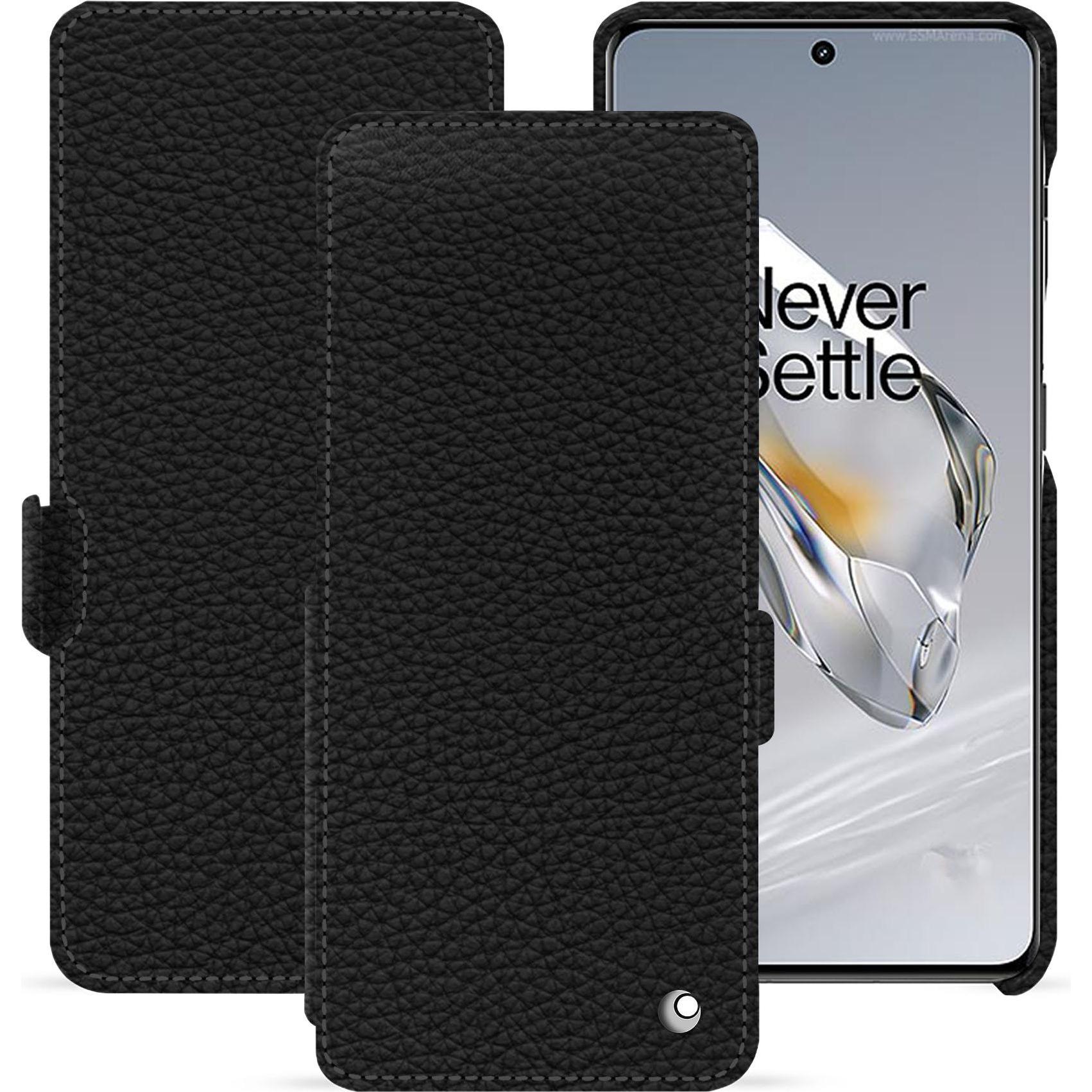 Noreve Lederschutzhülle horizontal (OnePlus 11), Smartphone Hülle, Schwarz