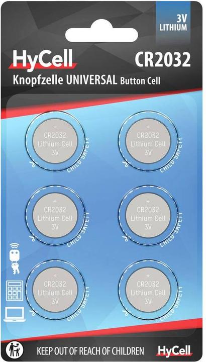 Actual product image HyCell CR 2032 (6 pcs., CR2032, 200 mAh)