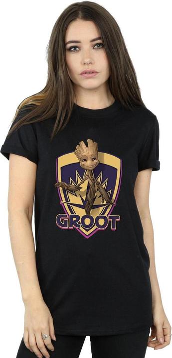 Immagine prodotto Guardians Of The Galaxy Groot Badge Maglietta Ampia Donna (M)