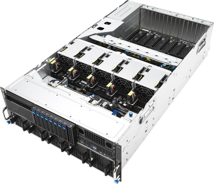 Produktbild ASUS Platforma Rack (4U) ESC8000A-E13P AMD EPYC 9005 (8xNVMe 2xM.2 2x10Gbe IPMI 3200W)
