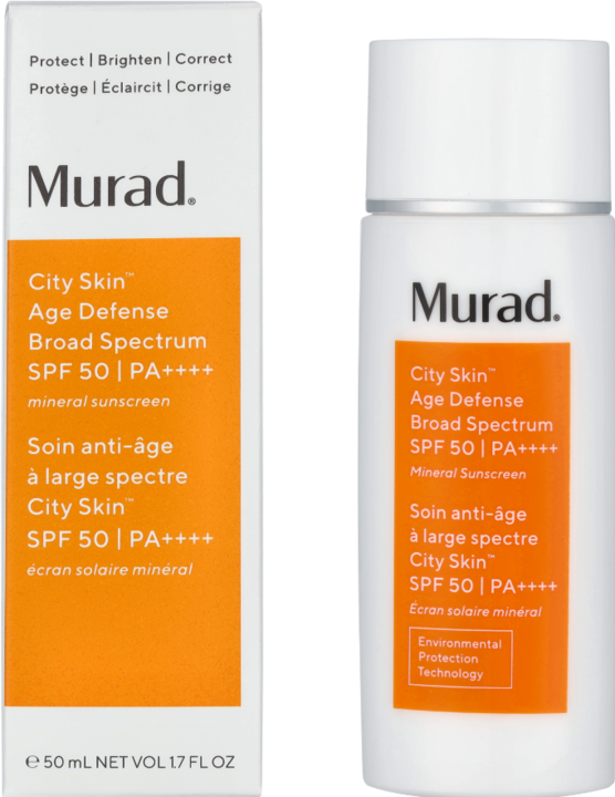 Actual product image Murad City Skin Age Defense Sunscreen SPF 50 I PA++++ 50 ml (Sun cream face, SPF 50, 50 ml)