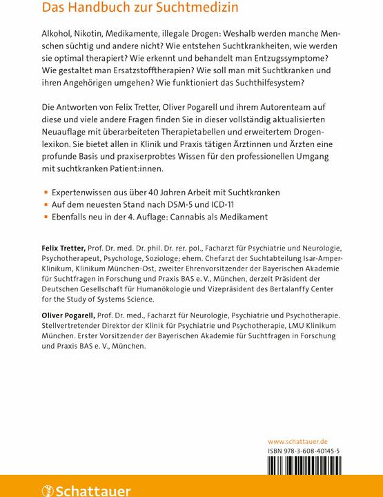 Nährwerte und Zutaten Suchtmedizin kompakt, 4. Auflage (griffbereit) (Deutsch, Felix Tretter, Michael Rath, Christoph Schwejda, Oliver Pogarell, Max Braun, 2023)