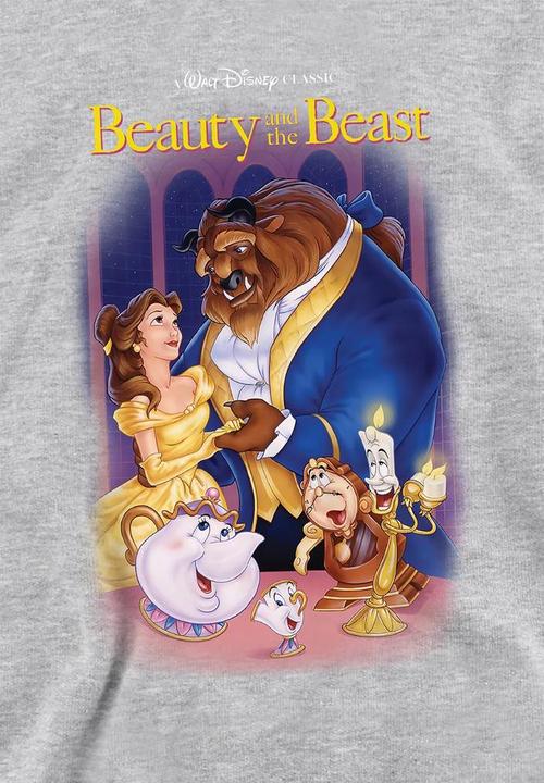 Produktbild Beauty And The Beast Kapuzenpullover meliert (128)