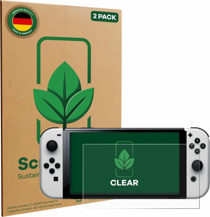 Produktbild ScreenLeaf Schutzfolie nachhaltiger Displayschutz Display Schutz Folie Klar Transparent