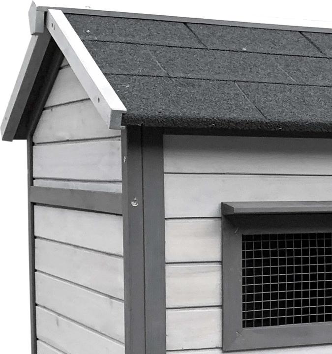 Actual product image Wiltec Rabbit hutch 1460x750x830mm Free-range enclosure Rabbit cage Small animal hutch