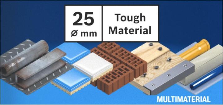 Produktbild Bosch Professional Zubehör EXPERT Tough Material Lochsäge, 25 x 60 mm (2.5 Zentimeter)