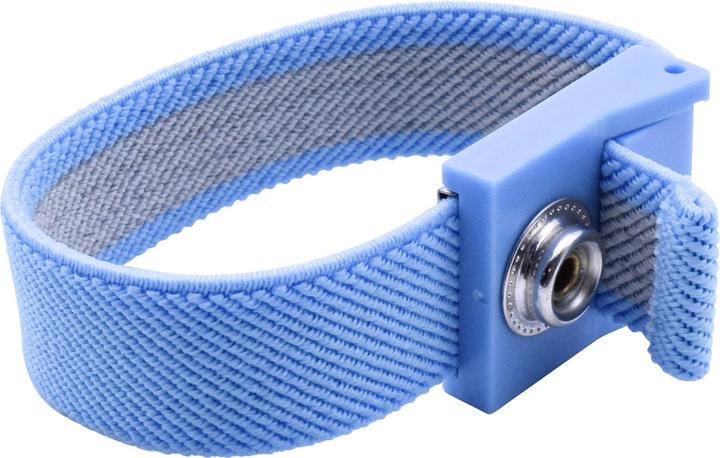 Image du produit Quadrios Bracelet poignet ESD Bleu Bouton-pression 10 mm (Protection statique)