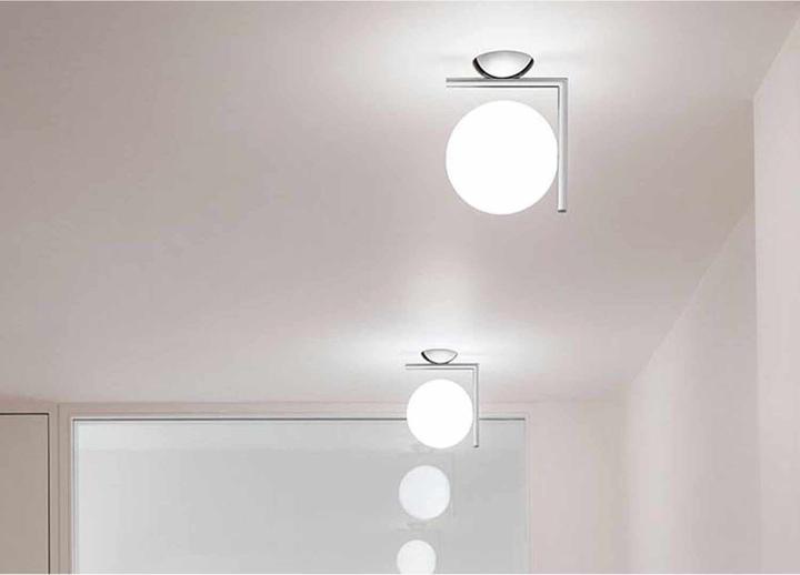 Actual product image Flos Ic C W1/W2 Led Wall Lamp (800 lm, E14)