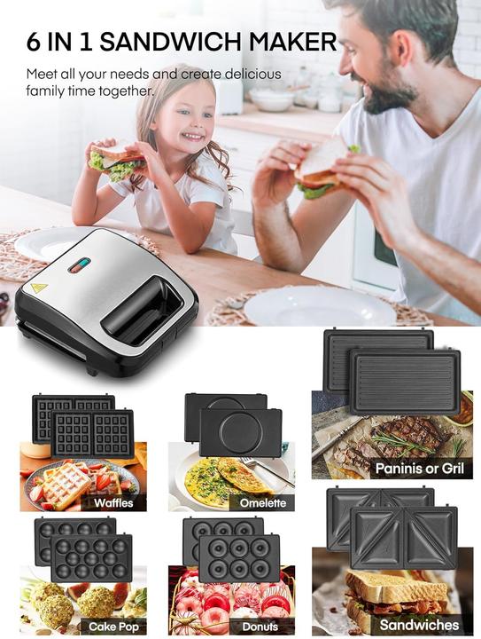 Image du produit Fohere Sandwichmaker 6 in 1