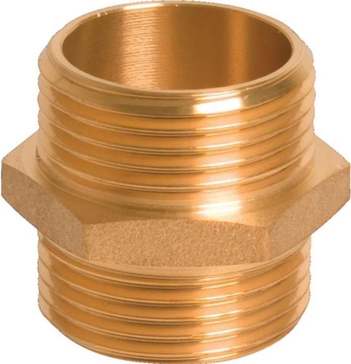 Actual product image Mega Threaded nipple brass external thread 1 ″
