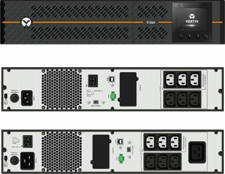 Produktbild Vertiv EDGE UPS 3000VA/2700W 2U Rack/Tower IntelliSlot port (3000 VA, 2700 W, Line-Interaktiv USV)
