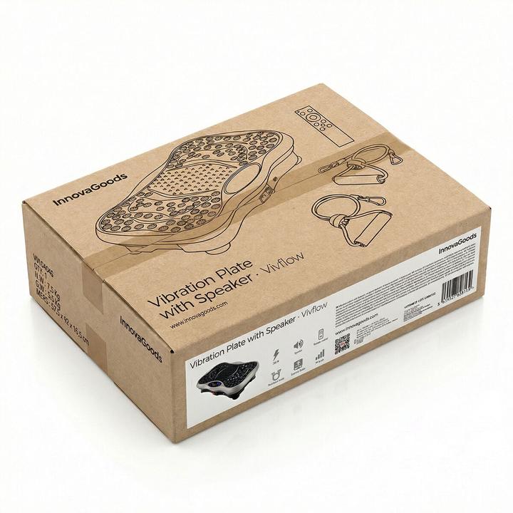 Actual product image InnovaGoods Vibrationsplattform mit Lautsprecher, Widerstandsbändern und Fernbedienung Vivflow