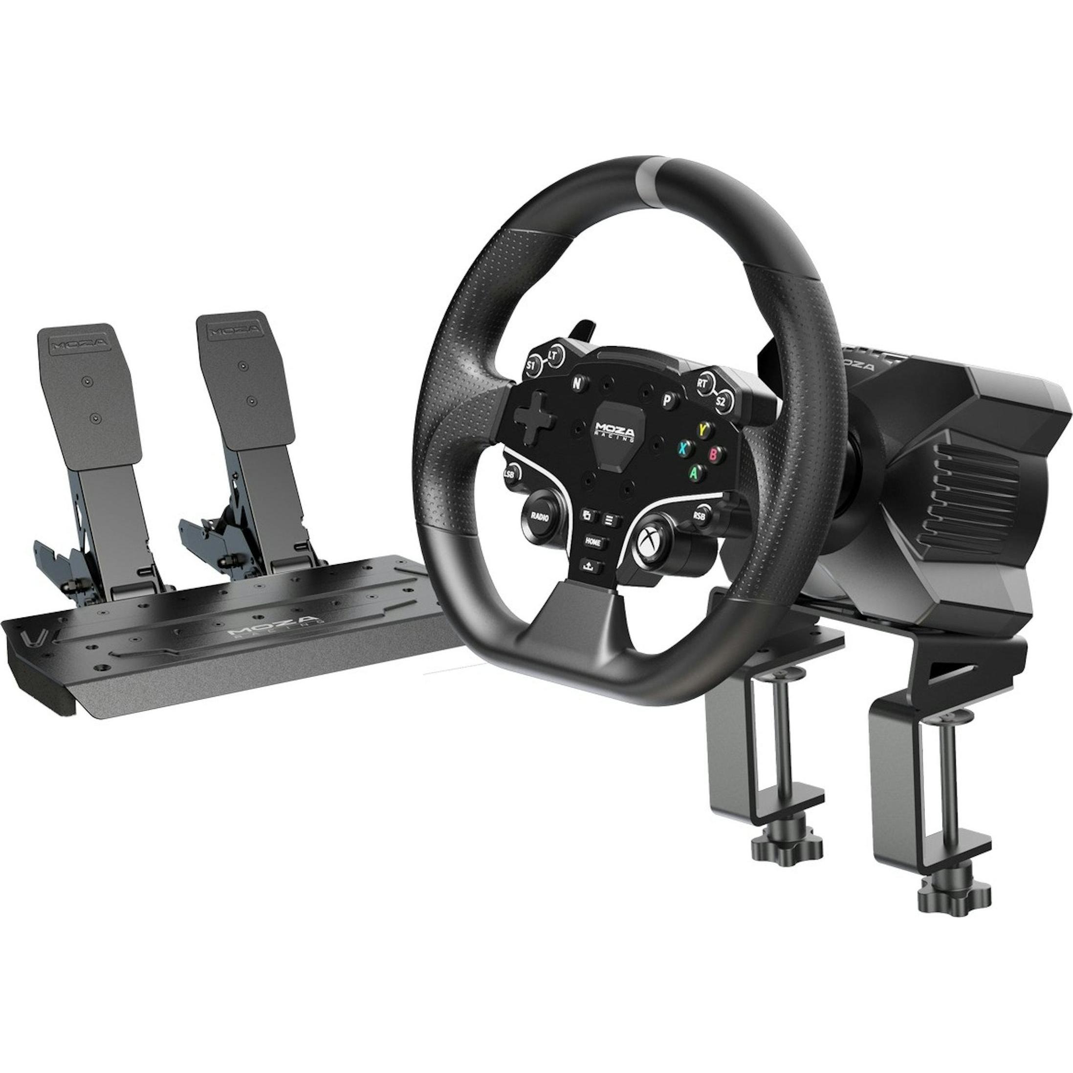Moza R3 Racing Set (Xbox Series S, Xbox Series X, PC, Xbox One S, Xbox One X), Gaming Controller, Schwarz