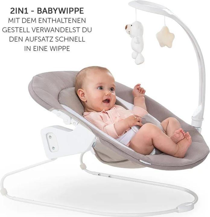 Image du produit Hauck Alpha Plus Select Dark Grey 4-tlg. Newborn (Chaise haute Rehausseur)