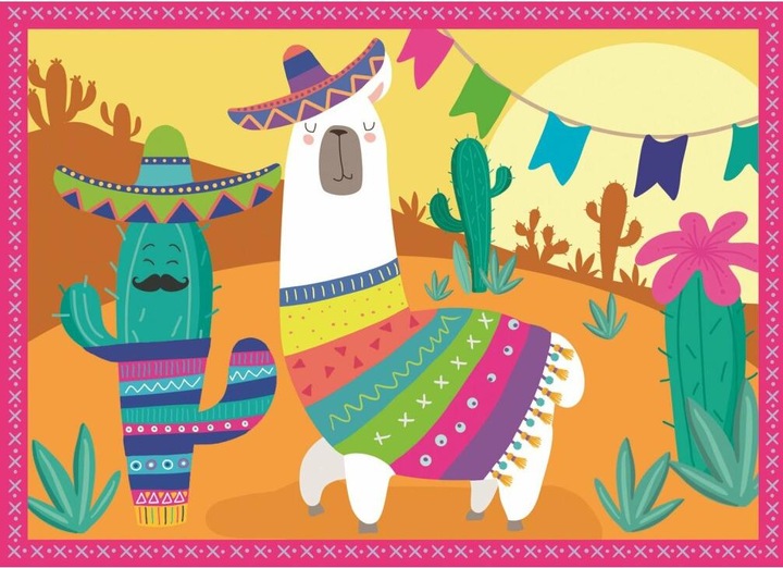 Actual product image Trefl 4in1 Puzzle - Llamas on holiday (207 pieces)